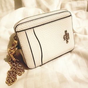 NEW Coach White Card Coin Purse
